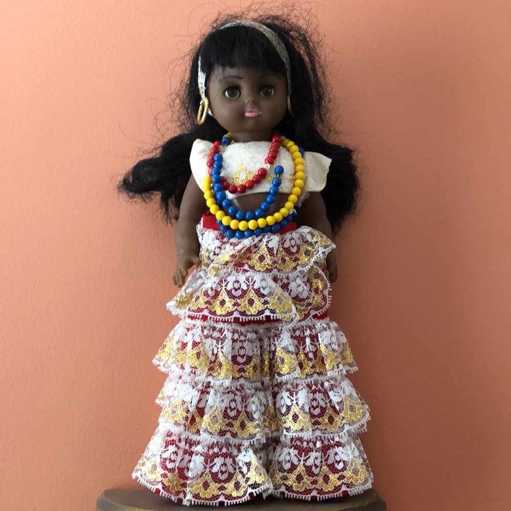 Vintage Afro Caribbean Doll Original Outfit